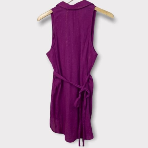 Anthropologie Maeve Sleeveless Batavia Tunic Top‎ Size Small Metallic Bohemian S - Picture 4 of 11